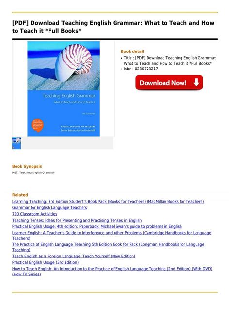 Teaching English Grammar What To Teach And How To 8