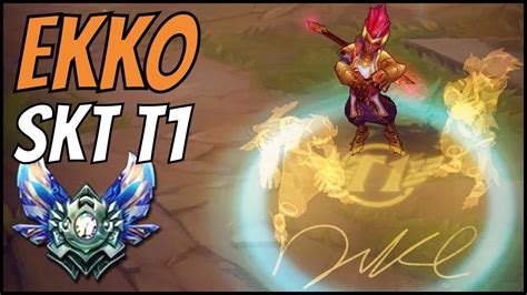 EKKO SKT T1 vs ZED MID Nuevas Skins SKT T1 2017 GUIA S7 en ESPAÑOL