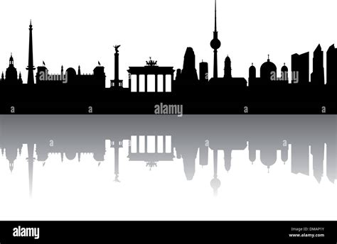 Berlin skyline silhouette hi-res stock photography and images - Alamy