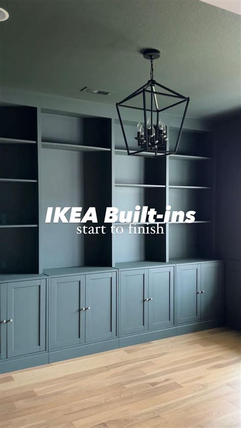 Home Office Ikea Hack Using Havsta Cabinets And Billy Bookcases In