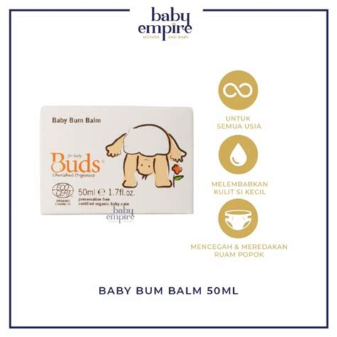 Buds Organics Cream Baby Bum Balm 50ml Baby Empire