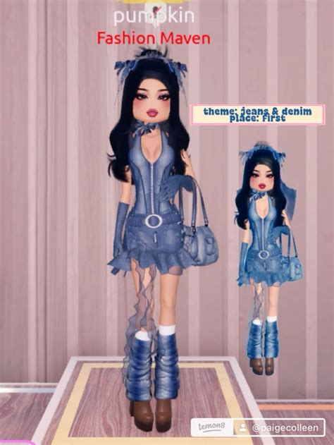 Jeans Denim Dress To Impress Outfit Idea Dti In 2024 Dress To