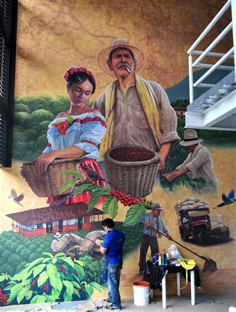 Mural cafetero Dia 14 Finalización de la obra Escuela internacional de