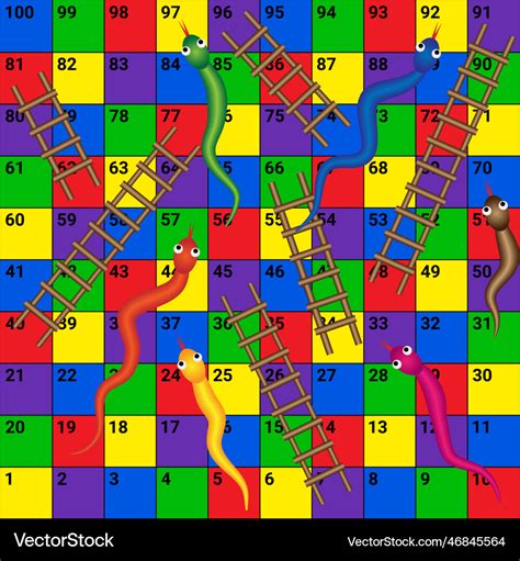 printable snakes  ladder board