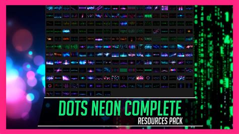 Artstation Photobash 200 Dots Neon Overlay Effects Resource Pack