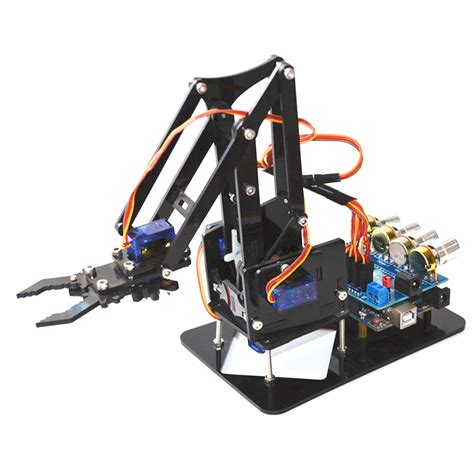 Diy Dof Robot Arm Axis Acrylic Rotating Mechanical Robot Arm With