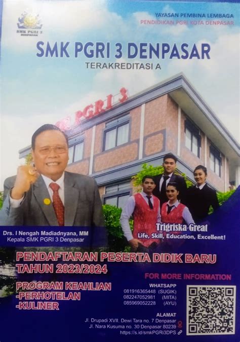 Ppdb Smk Pgri 3 Denpasar Gratiskan Biaya Pendaftaran Potongan Hingga