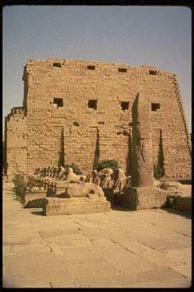 Sphinx in rows at Temple of Karnak