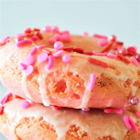 Baked Strawberry Donuts Easy Recipe With Cake Mix