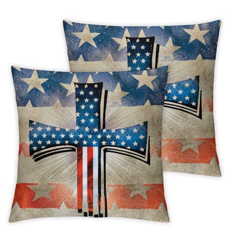 4th Of July American Flag Patriotic Gnome Decorative Throw Pillow