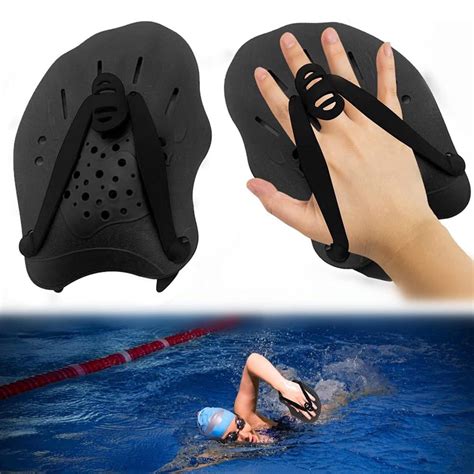 1 Pair Silicone Swimming Hand Webbed Swim Gear Fins Flippers For