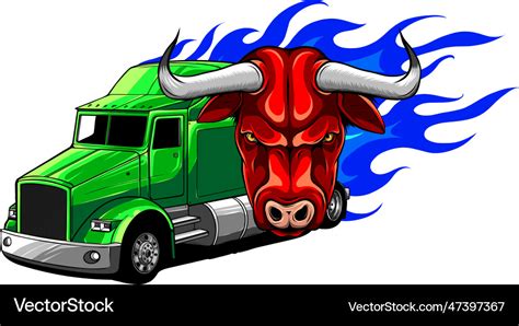 Semi truck silhouette images isolated Royalty Free Vector