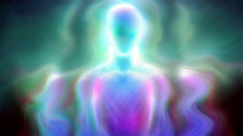 Human Energy Body Aura Chakra In Meditation Stock Footage Video Of