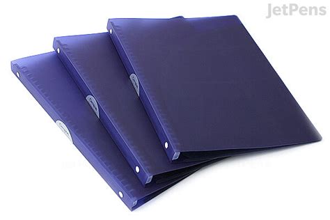 Kokuyo Campus Adapt Slim Binder A4 30 Rings Purple Bundle Of 3