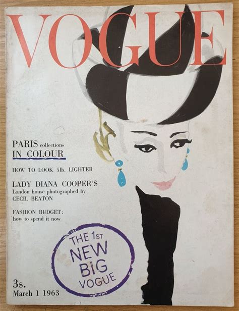 Vogue Uk March St British Original Vintage Rare Fashion Magazine