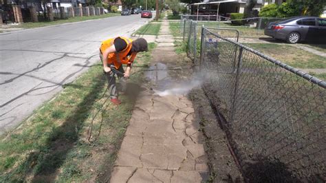 We Blasted All The Dirt Away Until There Was Nothing Left But Sidewalk