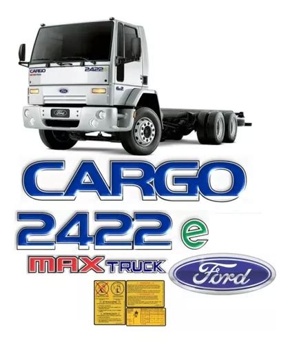 Adesivo Ford Cargo E Max Truck Emblema Caminh O Kit