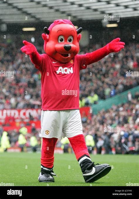 FRED THE RED MANCHESTER UNITED MASCOT OLD TRAFFORD MANCHESTER ENGLAND ...