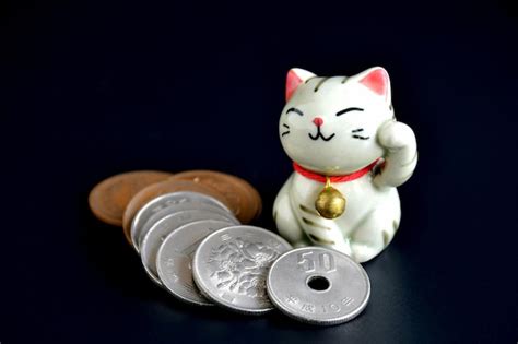 Premium Photo Manekineko The Lucky Cat And Japanese Money