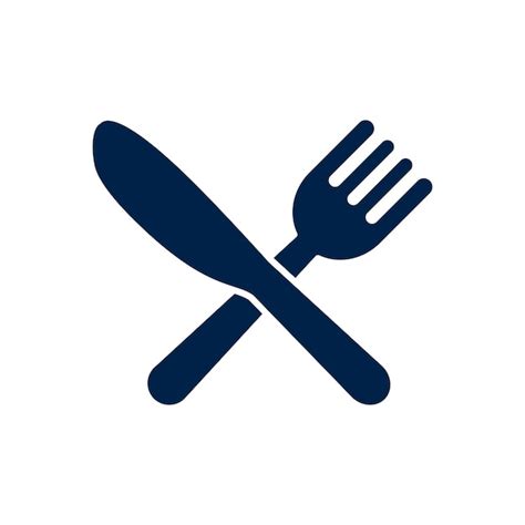 Premium Vector Cutlery Icon Spoon Forks Knife Restaurant Symbol