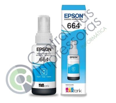 Refil De Tinta T Ciano Ml Epson Central Das Impressoras