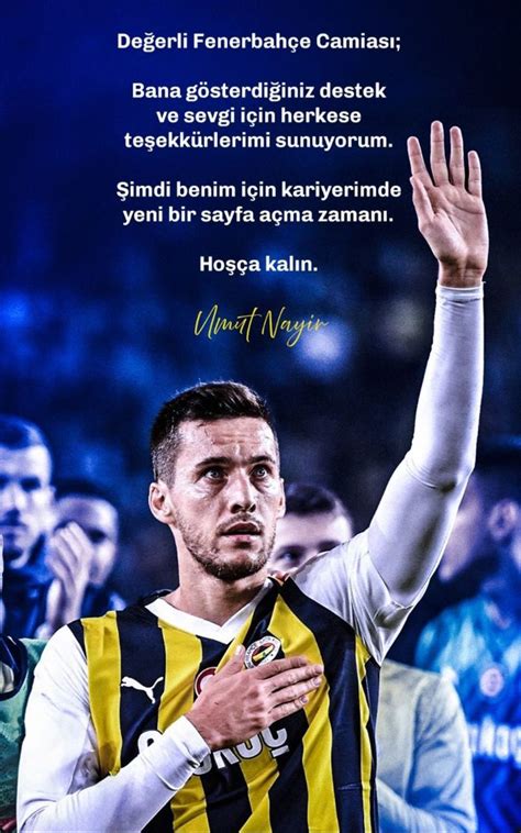 Umut Nayir Fenerbahçe ye veda etti