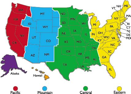 Us Time Zones Difference In Hours - www.proteckmachinery.com