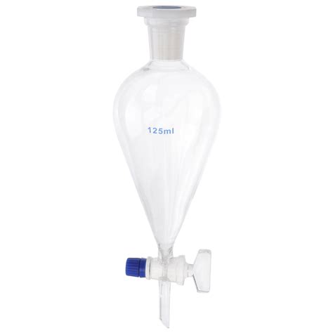 125 Ml Separatory Funnel 125ml Conical Separating Pear Shaped Leak