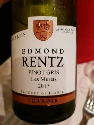 Edmond Rentz Terroir Pinot Gris Les Murets Vivino