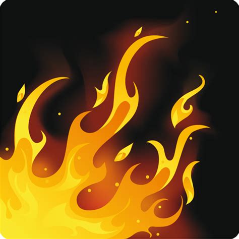 Fire Illustration Vector at Vectorified.com | Collection of Fire ...