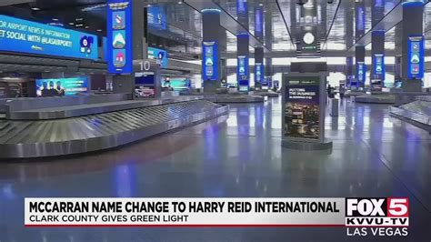 McCarran Name Change To Harry Reid International Airport YouTube