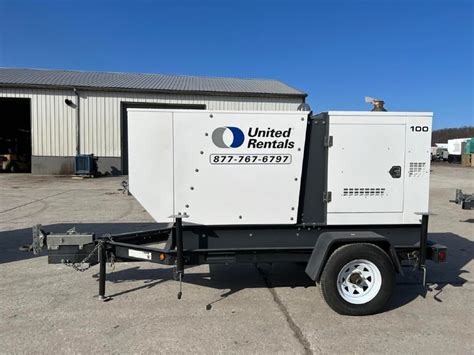 100 Kw Generac Standby Portable Rental Grade Generator Set Sound Attenuated Enclosure Unused