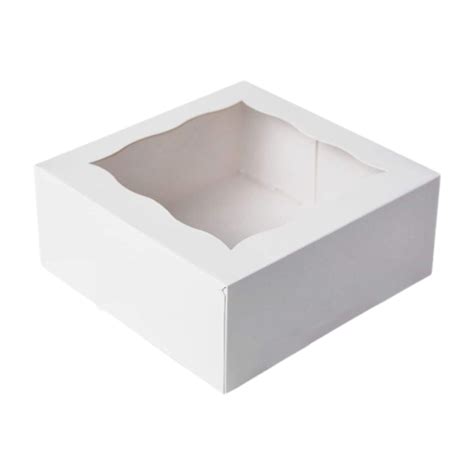 Easy Popup White Window Cake Bakery Box X X Pack