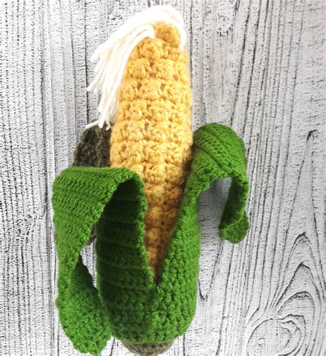 Corn On The Cob Cute Crochet Pattern Montessori Baby Toys Etsy