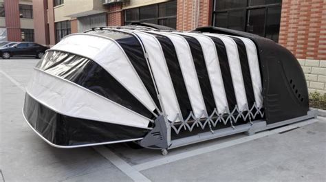 Automatic Movable Car Garage Tent / Car Parking Sheds Tent/ Folding ...