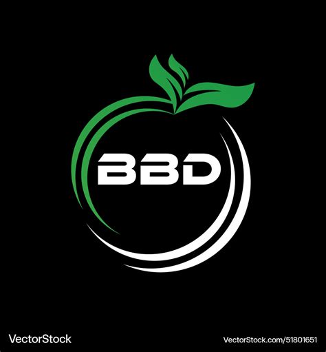 Bbd letter logo design simple and modern Vector Image