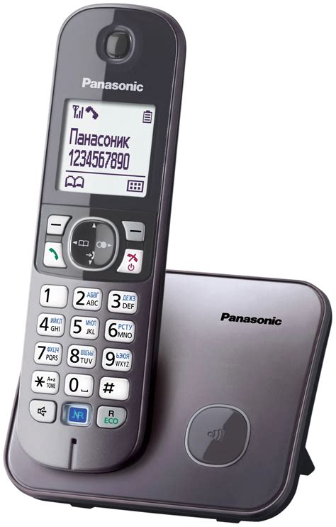 Радиотелефон PANASONIC KX-TG6811RUM : купить по низкой цене в Москве ...