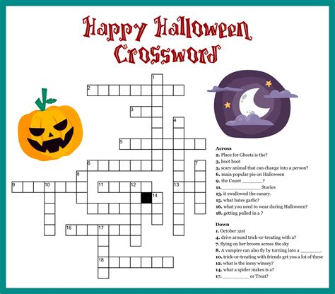 Halloween Printable Crossword Puzzles