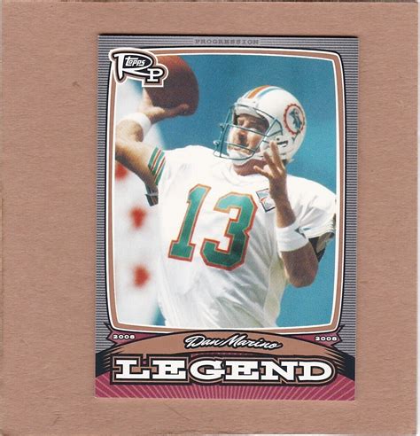 2008 Topps Rookie Progression Legends Bronze PL DM Dan Marino 389