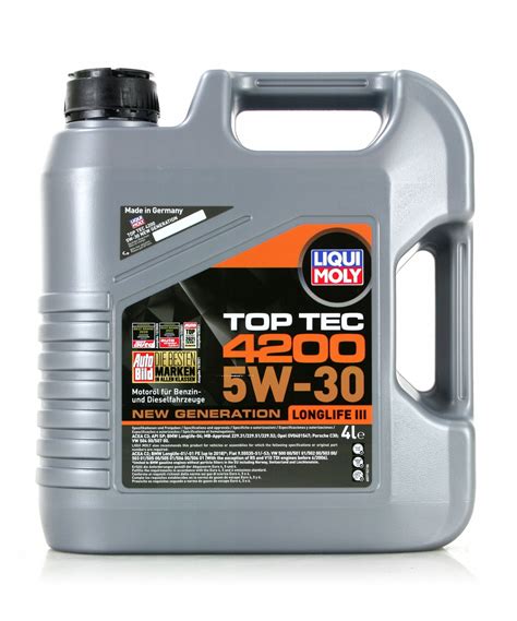 OLEJ LIQUI MOLY 5W30 TOP TEC 4200 4L 3715 za 228 zł z Sieradz Allegro