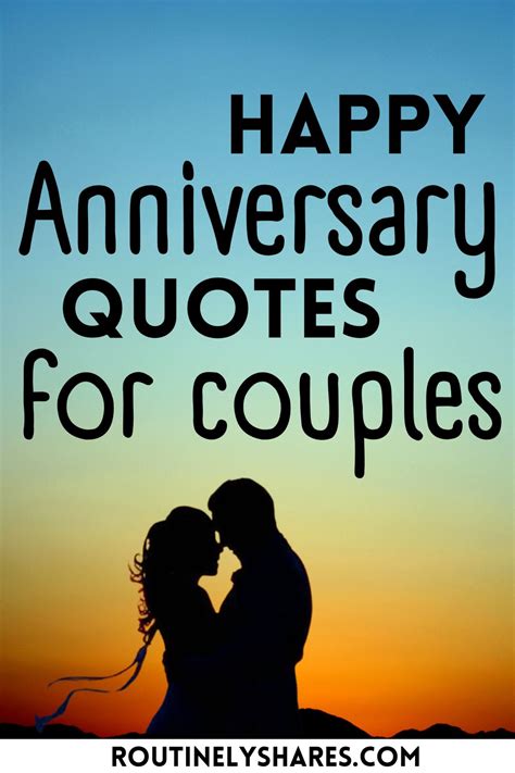 short  cute happy anniversary quotes  sayings  couples