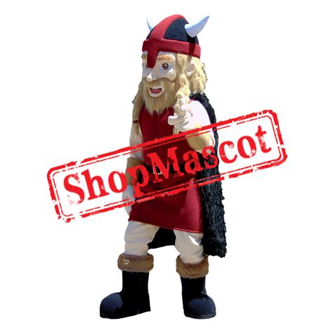 Red Viking Mascot Costume