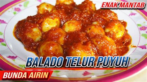 Resep Masakan Telur Puyuh Balado Resephariku