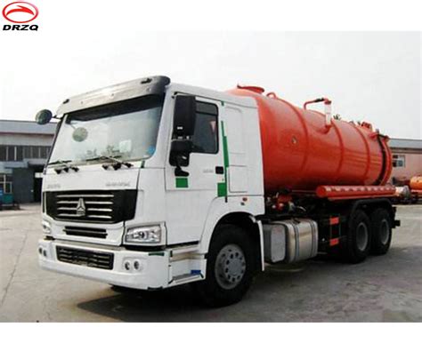 Euro 5 Sinotruk Howo 11000l Vacuum Sewage Suction Combined Jetting