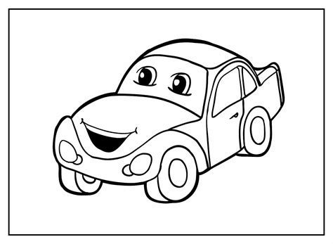 Desenhos De Carrinhos Para Imprimir E Colorir