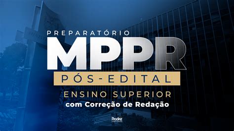 Mppr Superior P S Edital Corre O De Reda O Prodez Concursos