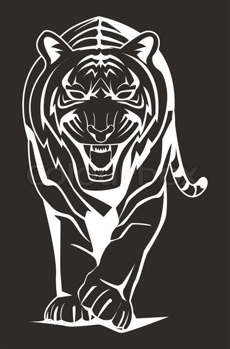 Dark Tiger Stock Vector Colourbox