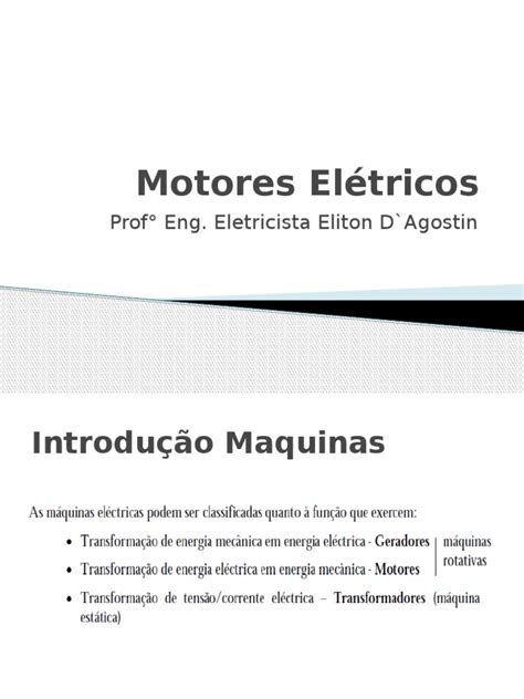 Uma Introdução Ampla Aos Principais Tipos De Motores Elétricos Suas