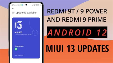 New Miui Stable Updates Redmi T Power Prime Miui