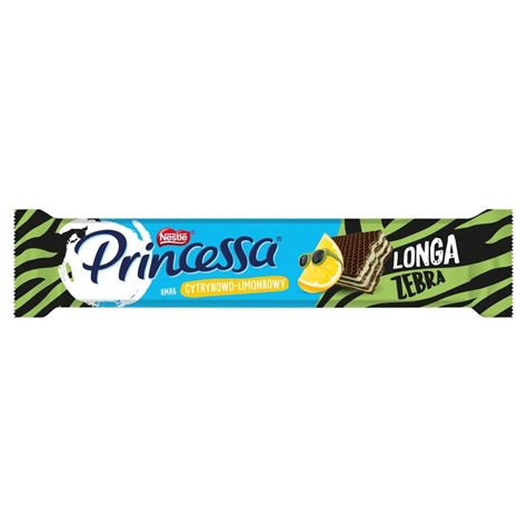 Princessa Longa Zebra Wafel Kakaowy Przek Adany Kremem Smak Cytrynowo